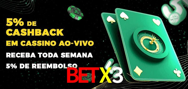 Promoções do cassino ao Vivo BETX3